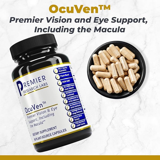 Premier Research Labs OcuVen - Lutein and Zeaxanthin Supplement Eye Vitamins Eye Health Supplements for Adults &amp Seniors Vision Supplements Macular Health Eye Care - 60 Vegetarian Capsules
