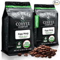 The Bean Organic Coffee Company Egg Nog Medium Roast Whole Bean Coffee 16-Ounce Bags (Pack of 2)