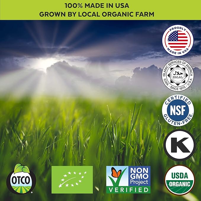 Barley Grass Juice Powder Atlantic Dulse and Wild Blueberry Powder for Your Perfect Detox Smoothie Premium Quality and Organic Certified