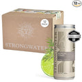 Strongwater Sparkling Nordic Tonic Water - 12 Pack Cans (8.4 Fl Oz Each) - Premium Mixer Made with Quinine Rocky Mountain Water &amp Botanicals - Real Cane Sugar No Artificial Flavors