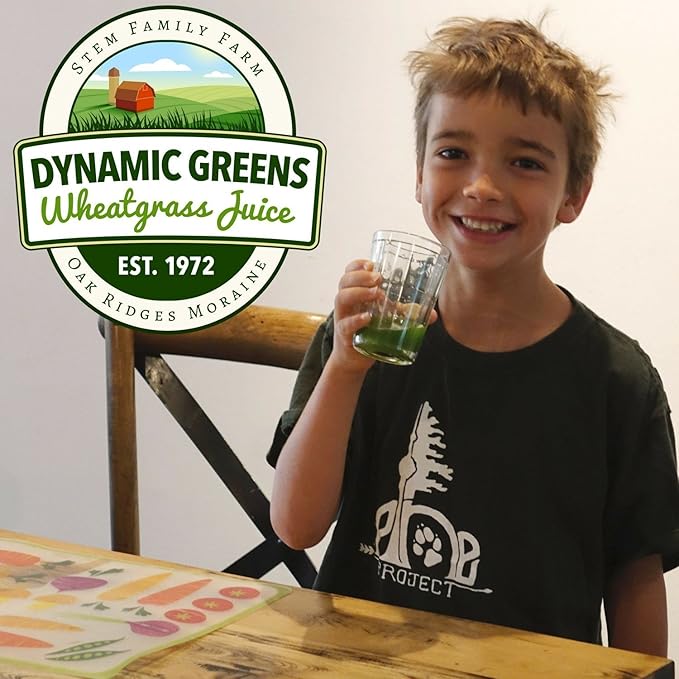100% Wheatgrass Juice – Field-Grown Flash-Frozen Unpasteurized – 400 fl oz (800 x 0.5 fl oz Portions) – Dynamic Greens