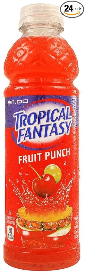 Tropical Fantasy Fruit Punch Cocktail 22.5 Ounce (Pack of 24)