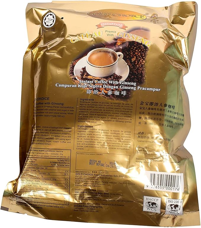 Gold Choice Ginseng Coffee ( 2 Packs )
