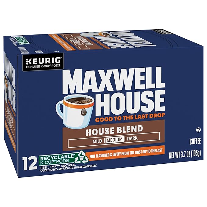 Maxwell House Blend Coffee K Cup Single Serve 24 Count
