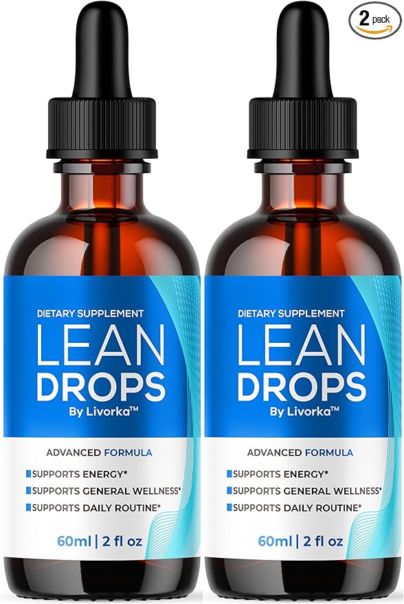 (2 Pack) Lean Drops – LeanDrops Liquid Formula Original Lean Drops Supplement All Natural Premium Advanced Formula Leandrops Support for Overall Wellness and Support Health 2 Bottles for 2 Months