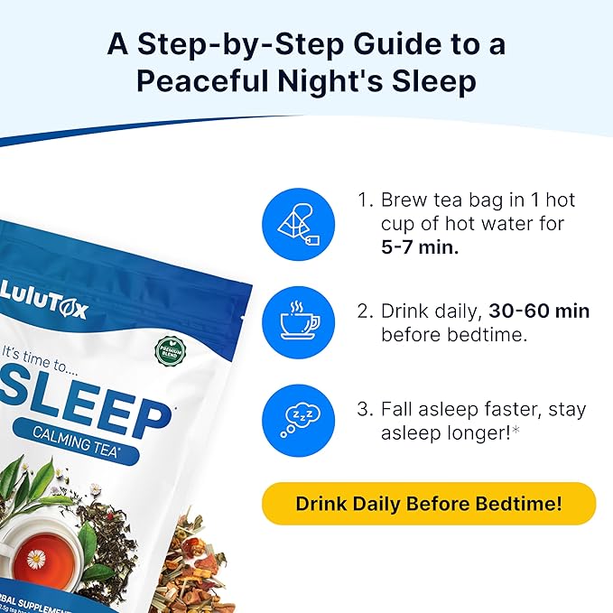 Wellamoon Sleep Patches &amp Lulutox Sleep Tea Bundle (84 Patches &amp 28 Servings)