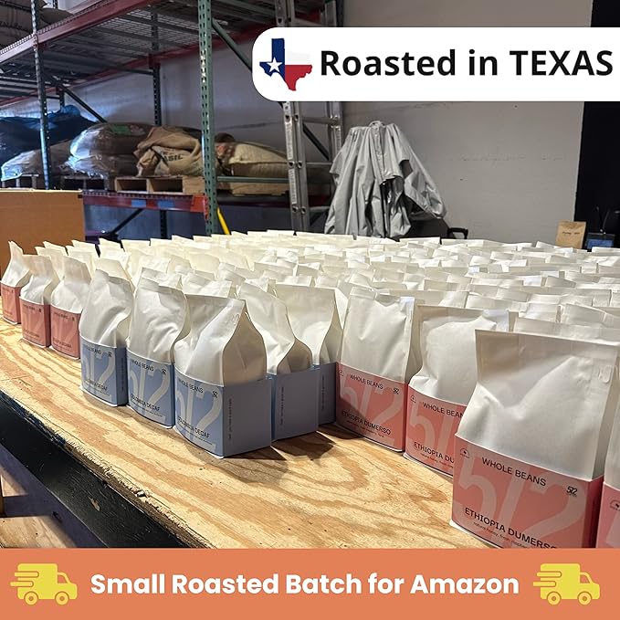 512 COFFEE | Light Roast Coffee Whole Bean - QGS 87.75 | Specialty Fresh Roasted Single Origin Ethiopian Sidamo Coffee | Natural Flavored Notes of Blueberry Chocolate Juicy