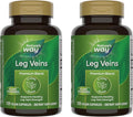 Nature's Way Leg Veins Supports Healthy Leg Vein Strength* 6-Herb Blend With Horse Chestnut Extract Dandelion Gluten Free 120 Vegan Capsules (Packaging May Vary) - 2 Pack