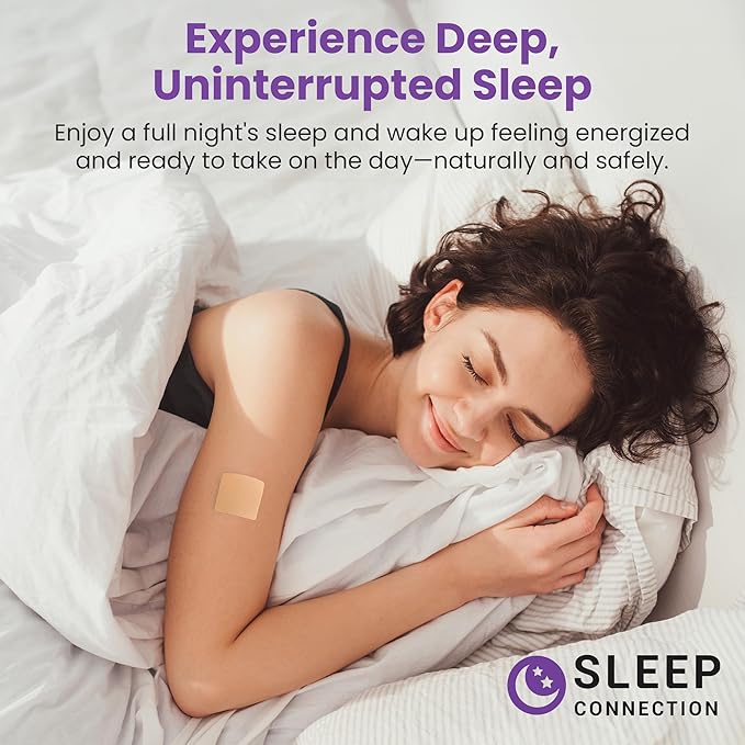 Melatonin Patches for Adults - 30 Beige Sleep Patches Skin Friendly Sleep Promoting Stickers with Natural Ingredients - Supports Better Sleep and Relaxation