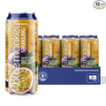 Blue Monkey Sparkling Passion Fruit Juice - Real Fruit Juice No Sugar Added All Natural Lightly Carbonated Halal Certified - Refreshing Tropical Sparkling Water Alternative - 11.2oz (330ml) 12 Pac