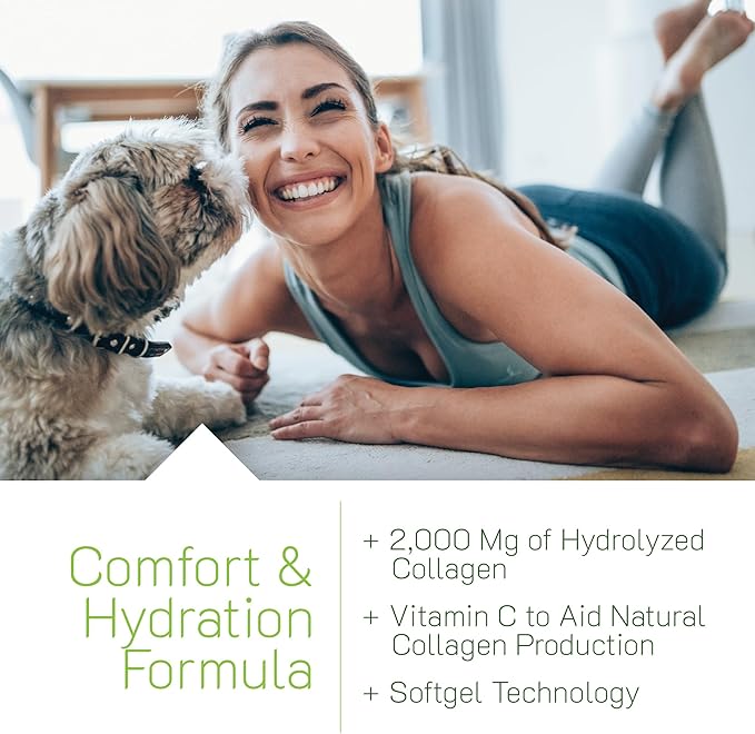 Irwin Naturals Deep Tissue Collagen-Pure – 80 Liquid Soft-Gels – Advanced Hydrolyzed Collagen + Joint &amp Skin Nourishment - 2 Pack