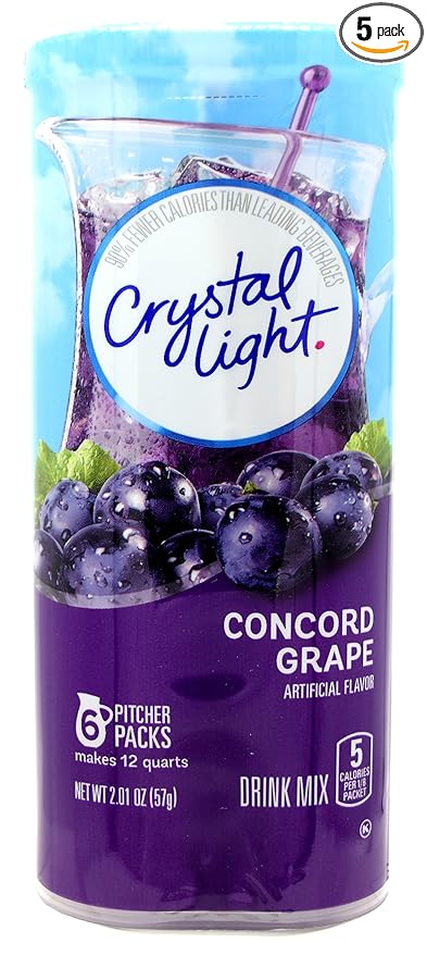 Crystal Light Concord Grape 12-Quart Canister Canister (Pack Of 5)
