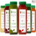 1 Day Juice Cleanse by Raw Fountain Tropical Flavors All Natural Raw Cold Pressed Fruit and Vegetable Juices Detox Cleanse Kosher Vegan NO Sugar Added 6 Bottles 12oz