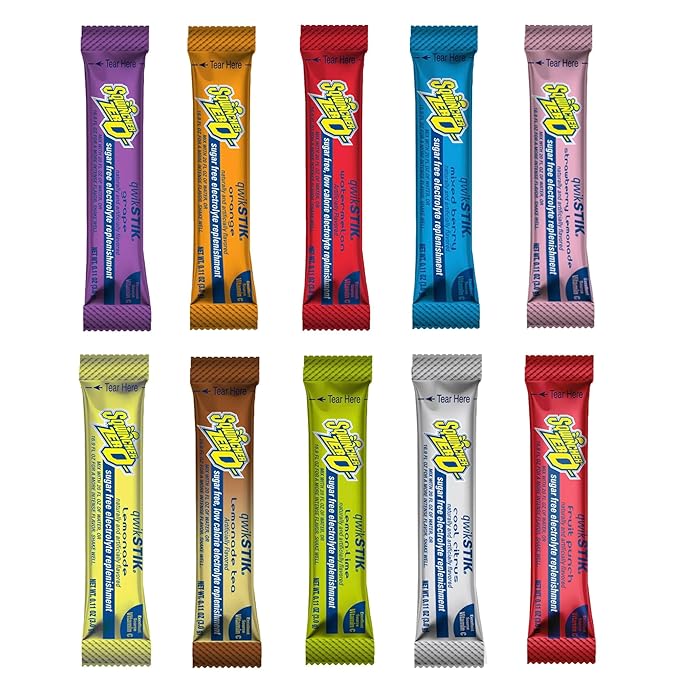 Qwik Stiks Sugar-Free Electrolyte Powdered Beverage Mix Assorted Flavors - 1000 stiks pack