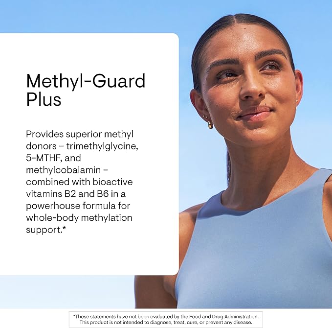 THORNE - Methyl-Guard Plus - Active Folate (5-MTHF) with Vitamins B2 B6 &amp B12 - Supports Methylation &amp Healthy Level of Homocysteine* - Gluten Dairy &amp Soy-Free - 30 Servings