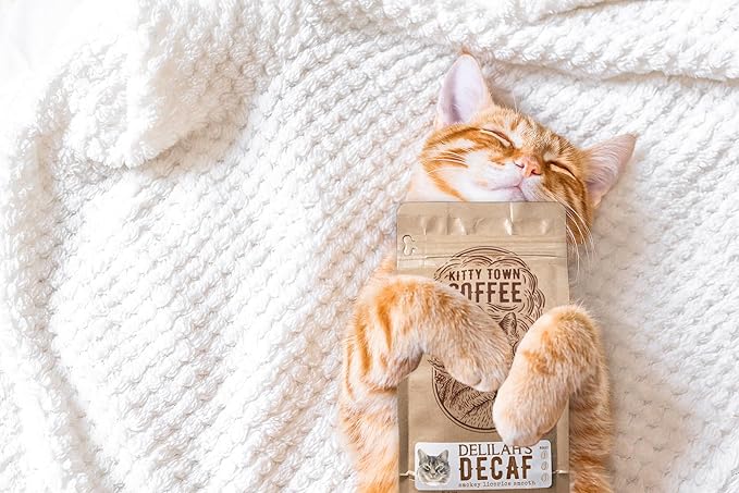 Kitty Town Coffee: Delilah's Decaf Dark Roast Decaf Coffee From Brazil 2lb (32oz) Whole Bean