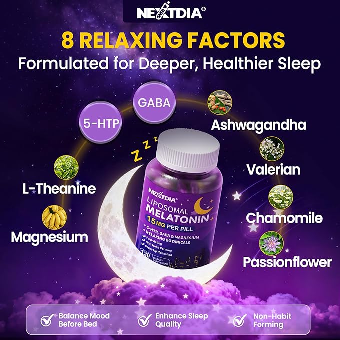 Collagen Peptides Supplement + Liposomal Melatonin Supplement