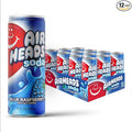 Airheads Blue Raspberry Soda – 12 Pack of 12oz Sleek Cans | Fruit Soda with a Cream Flavor Kick | Fun Bold and Flavor-Packed Refreshment
