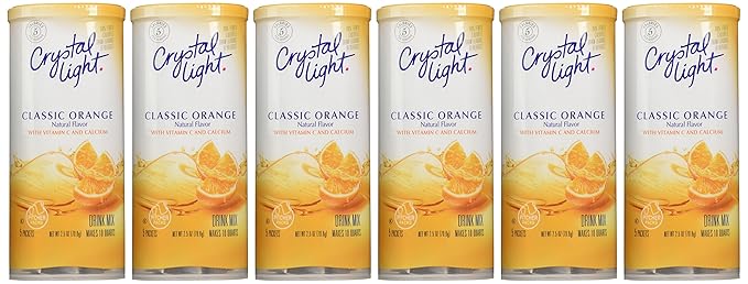 Crystal Light Pitcher Packets Classic Orange 2.5 OZ