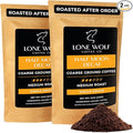 Half Moon Decaf - 2-Pack - Freshly Roasted After Your Order – Specialty Grade Swiss Water Process Low Acid Organic Single Origin Medium Roast Coarse Ground Coffee – Pack of 2 (12 Ounces Each)