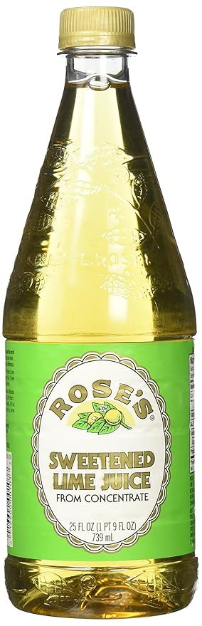 Rose's Sweetened Lime Juice 25 Fl Oz Bottle