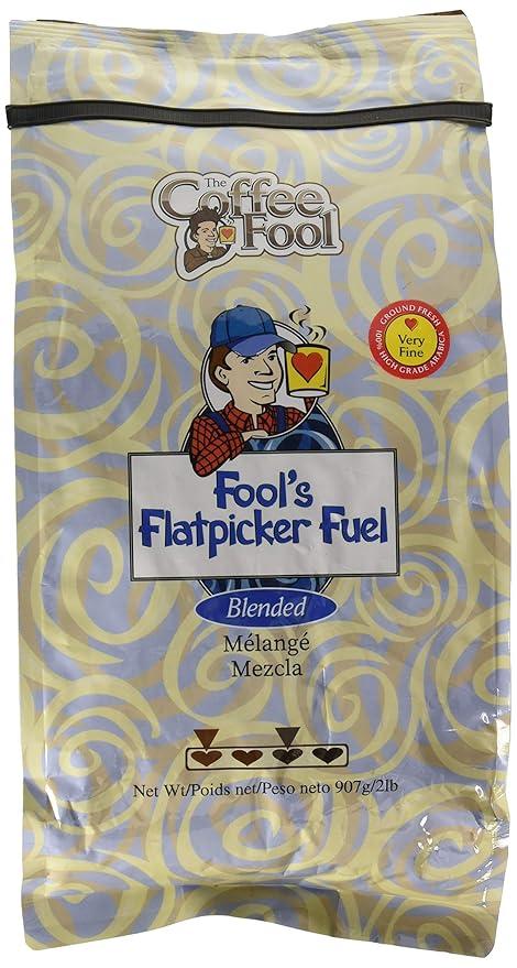 The Coffee Fool Flatpicker Fuel Very Fine Grind 2 Pound