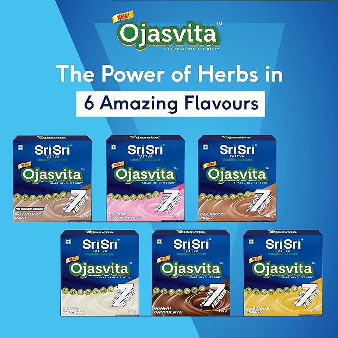 Sri Sri TATTVA shuddhta ka naam Ojasvita Malt - Drink Mix for Sharp Mind &amp Healthy Body - 500g(Pack of 2)