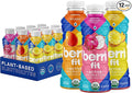 Berri Fit 3-Flavor Variety Pack | Organic Sports Drink Alternative | Natural Plant-Based Electrolytes - Certified Organic - Non-GMO - Low-Calorie Fitness Beverage - Paleo Friendly | 16oz | Pack of 12