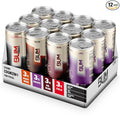 BUM Zero Sugar Energy Drink Variety Pack – Root Beer Dr. Bum Cola &amp Grape – Lightly Carbonated Sports Beverage with Natural Caffeine &amp Citicoline for Focus &amp Energy – 12 fl oz (12-Pack)