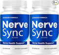 (2 Pack) Nerve Sync Capsules - Official NerveSync Advanced Nerve Health Supplement Pills - Maximum Strenght Natural Nerve Sync for Wellness &amp Health Support Pills Reviews 120 Capsules for 2 Mont