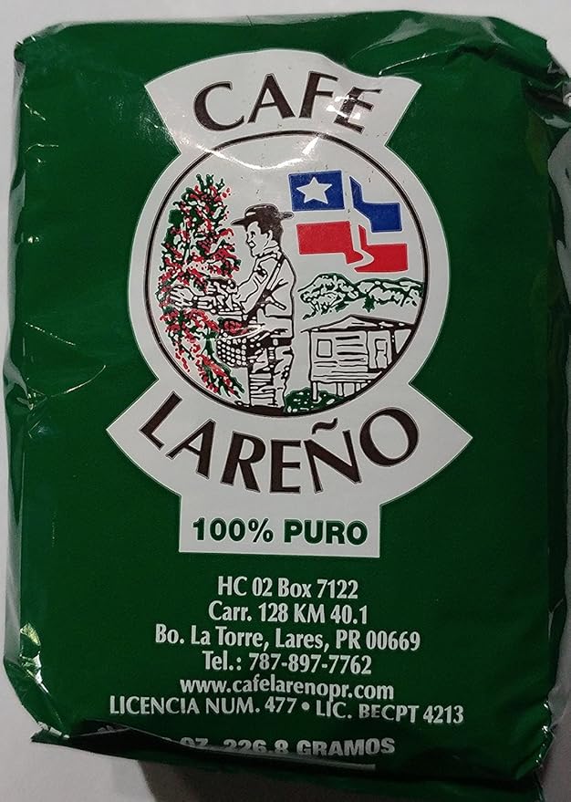 Puerto Rican Variety Pack Ground Coffee - 4 Local Favorites in 8 Ounce Bags (Lareno Rico Coqui and Crema)