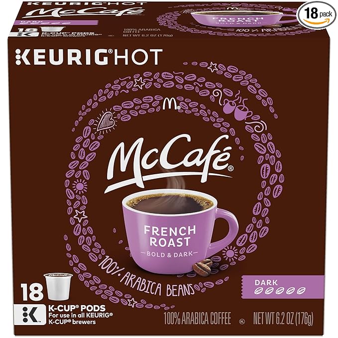McCafé French Dark Roast K-Cup Coffee Pods (18 Pods)