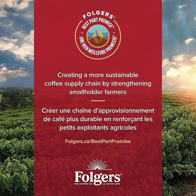 Folgers Vanilla Biscotti Coffee Pods12 Pods108g {Imported from Canada}