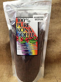 100% Kona Peaberry Medium Roast Ground Coffee (low-acid) - 1 pound