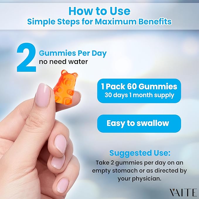 Saccharomyces Boulardii Probiotics 500mg - Gut Health Supplements &amp Candida Support Probiotic for Women &amp Men Digestive &amp Immune Supports Supplement Non-GMO Gluten Free 60 Vegan Gumm