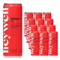 Heywell Sparkling Adaptogenic Water Energy and LIft Cherry Limeade Flavor 12 Fluid Ounce (Pack of 12) - Caffeinated Organic Non GMO Vegan Gluten Free Dairy Free