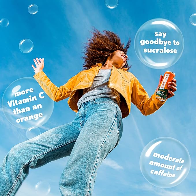 Marquis | Organic Energy Drink Alternative with Organic Plant Based Caffeine | Vegan Zero Calorie Sugar Free Sparkling Yerba Mate | Keto Energy Drinks Alternative | Citrus Yuzu x1+ Lychee Peach x1