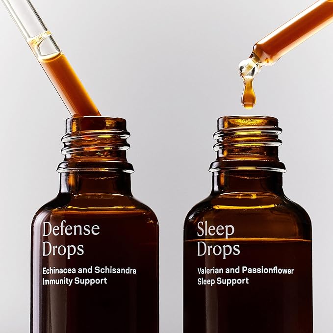 The Nue Co. Sleep Drops - Natural Sleep Support Tincture for Falling &amp Staying Asleep - Vegan &amp Cruelty-Free Sleep Supplement with Valerian Root Chamomile &amp Passionflower | 30ml