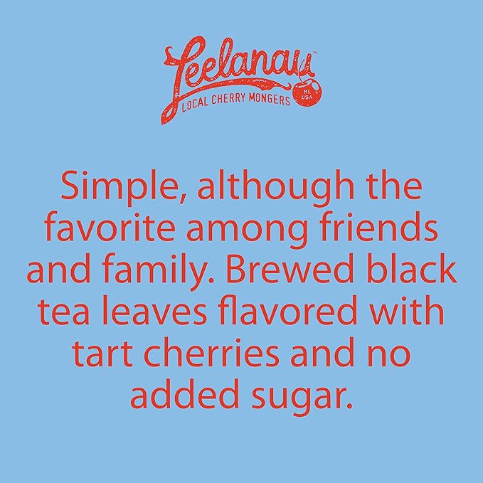 Leelanau Cherry Unsweet Iced Tea 16 fl oz (Pack of 12)