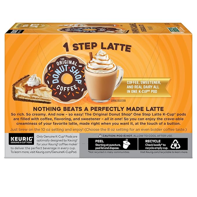 The Original Donut Shop Pumpkin Caramel Cheesecake Latte Keurig Single Serve K-Cup Pods 60 Count
