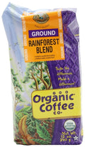 The Organic Coffee Co. Ground Rainforest Blend 12 Ounce (Pack of 3)