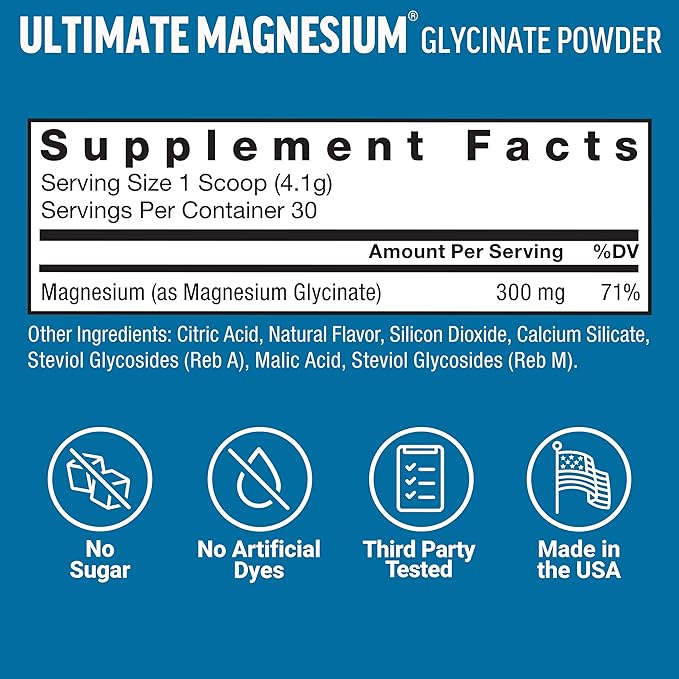 Bundle of Force Factor Somnapure Drug-Free Sleep Aid for Adults for with Melatonin &amp Valerian 60 Tablets + Force Factor Ultimate Magnesium Glycinate Powder 300mg Raspberry Lemon 30 Servings