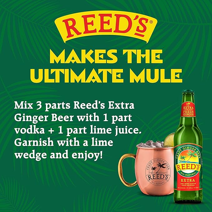 Reed's Inc. Extra Bottles 12-Ounce (Pack of 24)