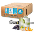 Top Hat Classic Tonic Syrup &amp 5x Quinine Wellness Tonic Water Concentrate - 3 Gallon BIB Cocktail Syrup and Cocktail Mix - Bag in Box Concentrate for Commercial Soda Gun and Fountain Systems - QCD