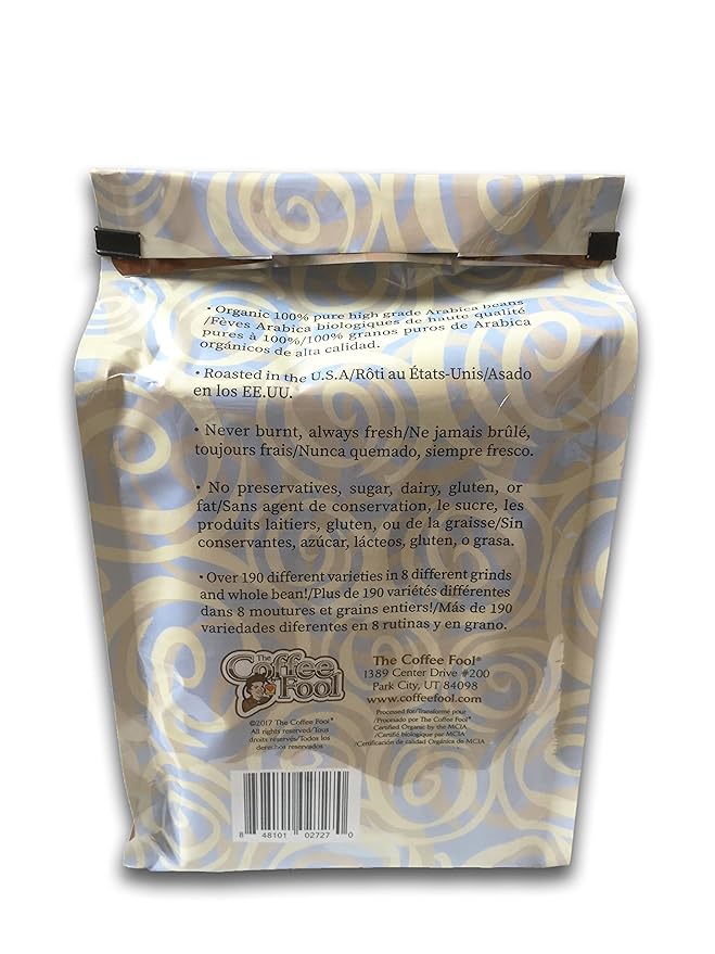 Coffee Fool’s Organic Fair Trade House French 2 Pound (Espresso)