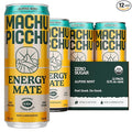 MACHU PICCHU Zero Sugar Energy Mate Drink – Non-Carbonated Yerba Mate 120mg Organic Caffeine Smooth Focus Without Jitters or Crash Low Calorie USDA Organic 12oz Cans (12-Pack-“Alpine Mint”)