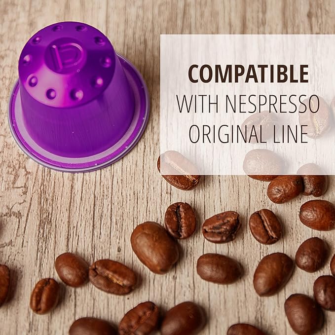 Nite Owl 20ct Compatible Coffee Capsules for Nespresso Original Machines I Bold Dark Ristretto Blend Espresso Pods I Intensity 10 I Fully Nespresso Compatible