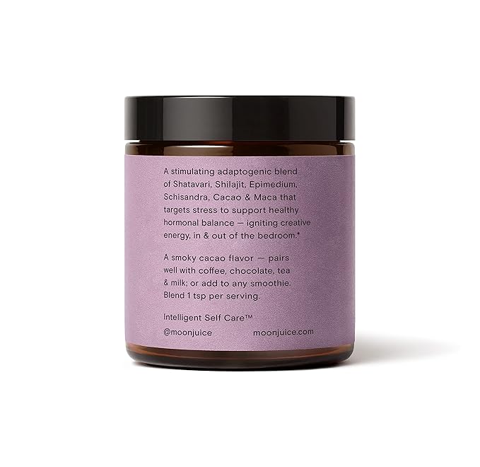 Moon Juice Sex Dust - Adaptogenic Libido Booster for Women - Maca Root Powder Shatavari &amp Epimedium (Horny Goat Weed) for Hormone Balance Mood &amp Creative Energy - Sugar &amp Caffeine-Free