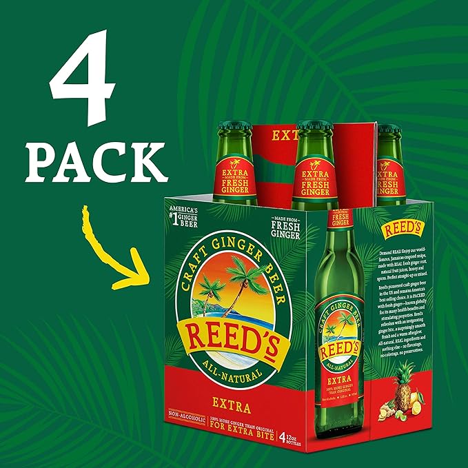 Reed's Inc. Extra Bottles 12-Ounce (Pack of 24)