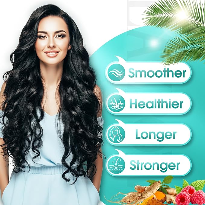 Hair Growth Products Biotin 10000mcg 30-in-1 with Vitamin A B3 C D E Calcium Hair Growth Supplement Supports Hair &amp Nails Natural Growth Vitamins for Women &amp Men - 30 Servings
